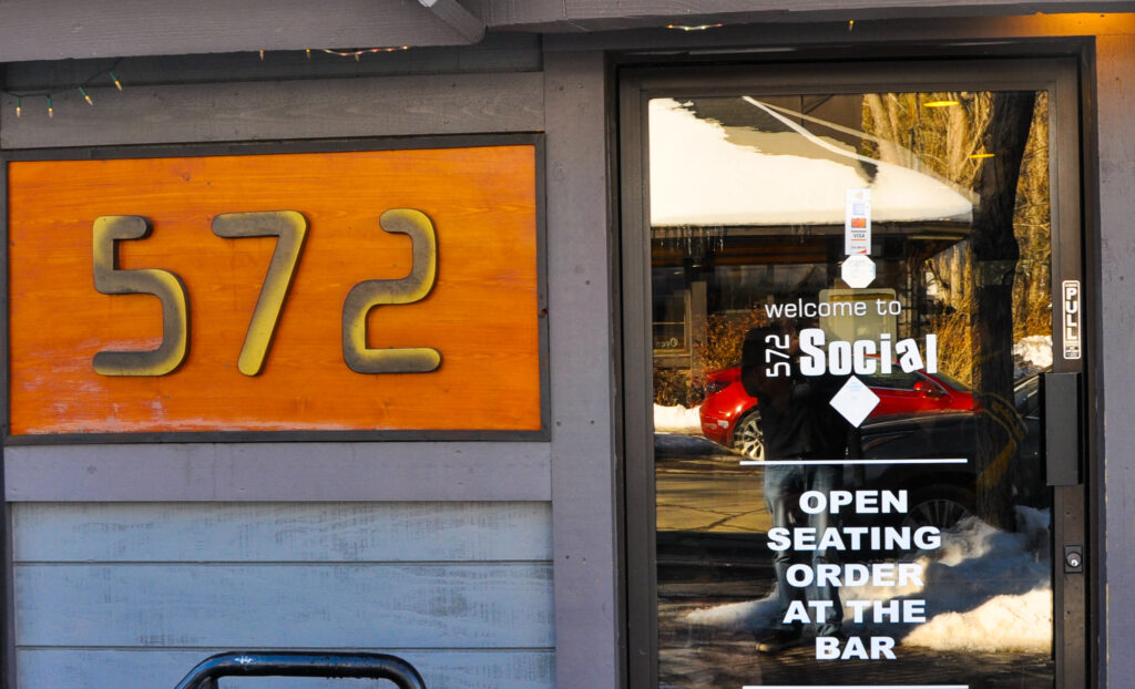 572 Social Sign in Big Bear Lake