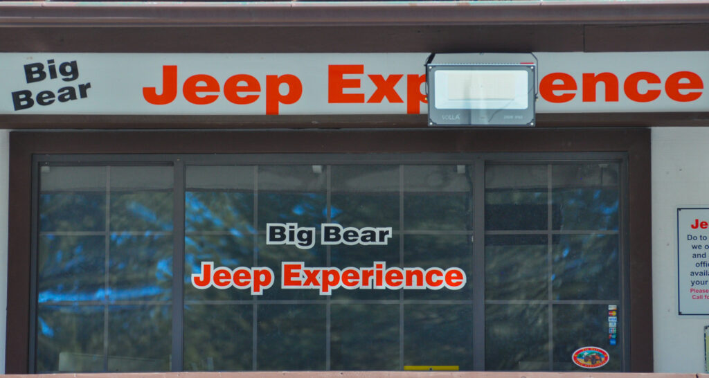 Big Bear Jeep Experience Sign