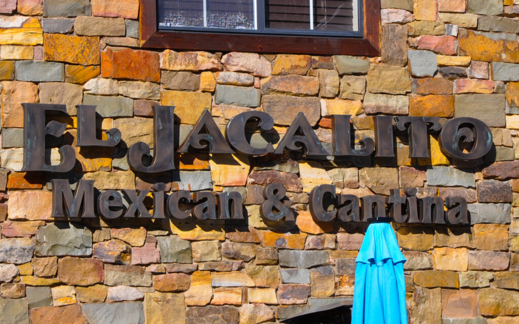 El Jacalito Mexcan Restaurant Sign in Big Bear Lake