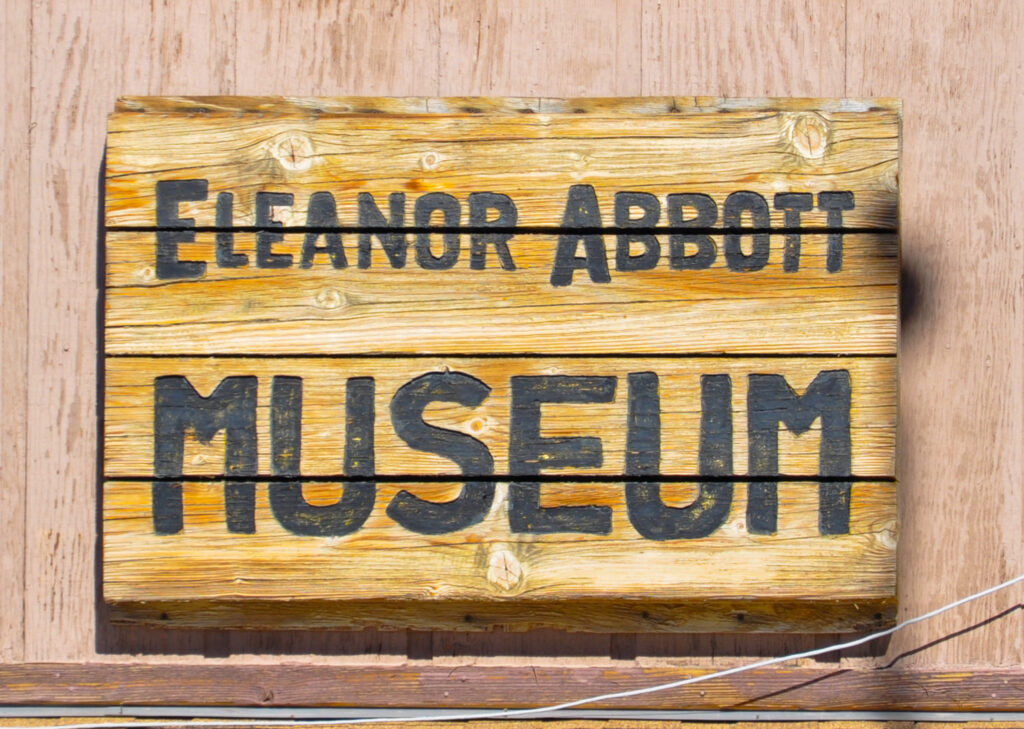 Eleanor Abbott Museum Big Bear Museum Sign