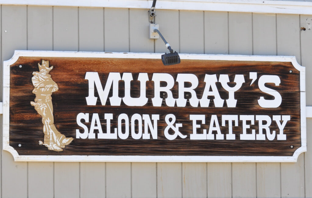 Murray's Saloon and Eatery Bar sign in Big Bear Lake